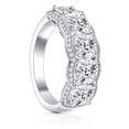 thumbnail image 3 of K-KED Gorgeous 925 Silver Plated Rings Cubic Zirconia Women Wedding Delicate Jewelry Size 6-10-7, 3 of 6