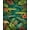Green Brown, Pattern 1, variant on ODIKA 8'x10' Washable Area Rug Jungle Insect Eclectic Scatter Motif Patterned Motifs Border for Living Room, Under Sectional, Family , Durable, Non-Slip
