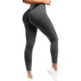 thumbnail image 1 of Collants de Sport pour Femmes Leggings de Compression Froncés Pantalons de Yoga d'Entraînement, 1 of 7
