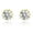 Yellow Gold, variant on Crown Stud Earrings 8mm Round Cz Sterling Silver Womens by Ginger Lyne Collection