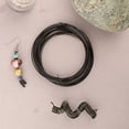 thumbnail image 6 of The Beadsmith Square Craft Wire - Wire Elements - Medium Temper - 18 Gauge, 7 Yard Coil - Black Color - Beading Wire Used for Jewelry Making, Wire Wrapping, and Other DIY Arts & Crafts, 6 of 8