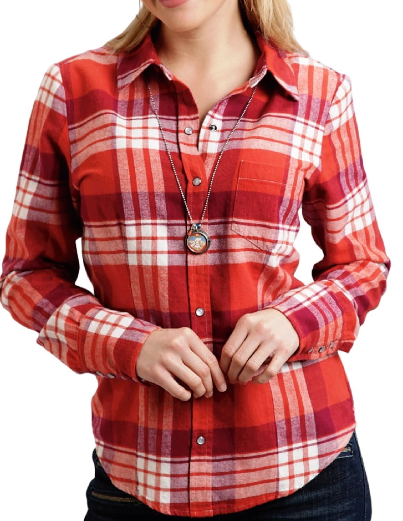 Stetson Western Shirt Womens L/S Plaid 