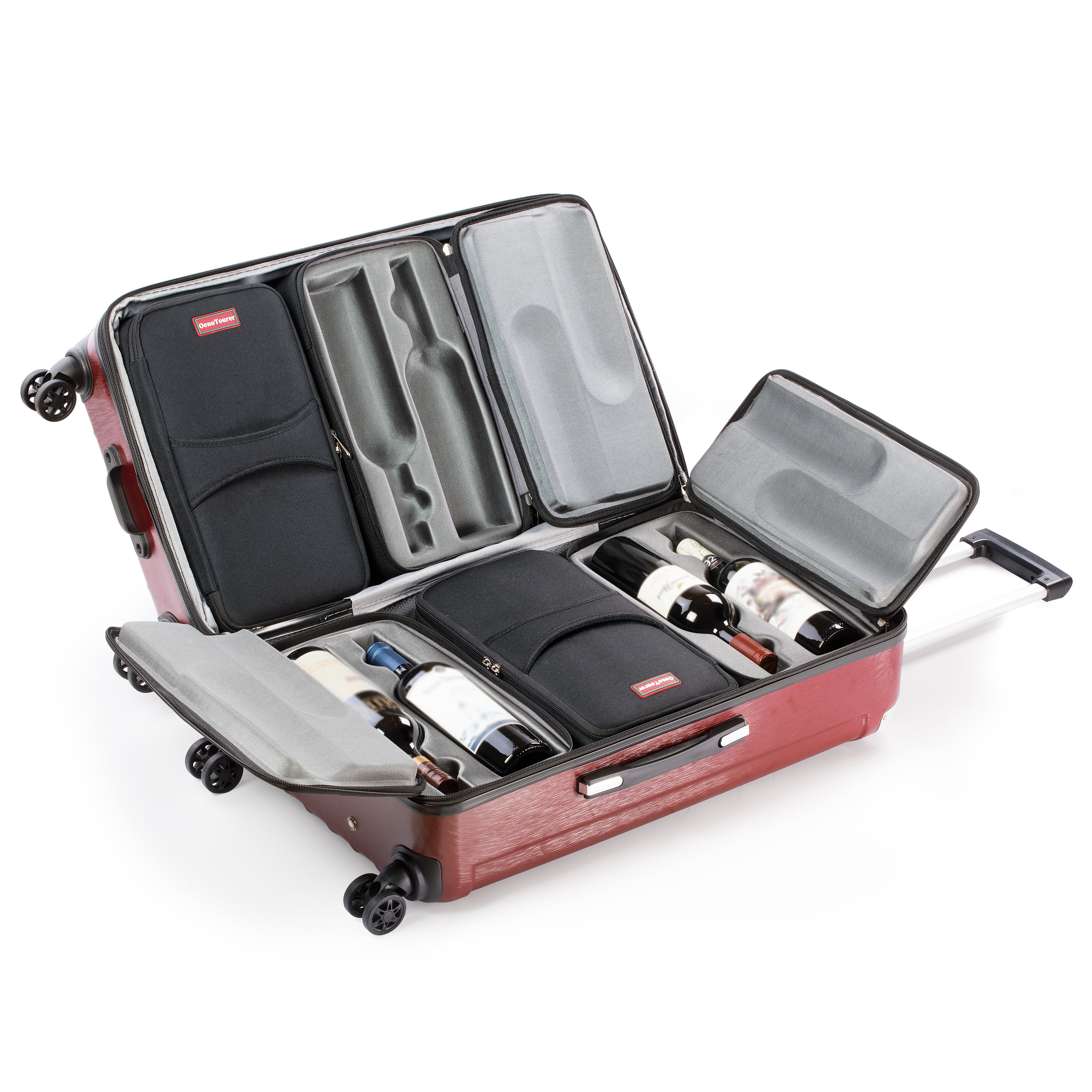 OenoTourer Wine Carrier Luggage for Carrying 12 Bottles of Wine for