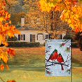 thumbnail image 6 of Winter Garden Flag for Outdoor Snow-covered Trees Durable Garden Decor for Outdoor - 28x40 Inch Cute Birds Evergreen Tree Winter Scene Washable Garden Decor for Outdoor for Farmhouse Yard Lawn, 6 of 6