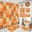 Orange, variant on FRAMICS Fall Pumpkin Shower Curtain Sets with Rugs, 16-Piece Thanksgiving Sunflower Buffalo Plaid Bathroom Sets with Hooks, Waterproof Fabric Bathroom Decor Set
