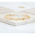thumbnail image 4 of Citrine 3-6mm Nugget Chips Shape Smooth Cut Beads 7 inch Adjustable Silver Plated Clasp Bracelet for men, women, unisex. Link Chain Stacking Bracelet.|LINK_02097, 4 of 5