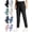 Black (Straight), variant on Stretch Active Pants for Women Over 50, 360° Ultra-Stretch Sport Trousers with Elastic Drawstring Waist, Durable and Versatile