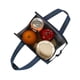 thumbnail image 3 of Lonchera con interior metalizado-Saanvi azul 21.7 x 21.5 x 13.6, 3 of 3