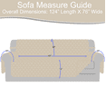 thumbnail image 4 of DL DREAMFIELD LINEN Reversible Cushion Couch Slipcover, 4 of 7