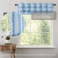thumbnail image 5 of VHC Brands Annie Buffalo Blue Ruffled Check Farmhouse Kitchen Curtain Valance 16x60, 5 of 7