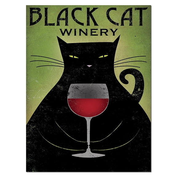 Black Cat Winery Red Wine Print by Ryan Fowler; One 12x16in Paper Poster
