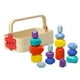 thumbnail image 2 of Equilibrio apilamiento de piedras rocas Montessori clasificación juegos de apilamiento con caja de almacenamiento coloridos bloques de construcción, 2 of 9