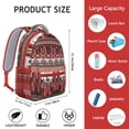 thumbnail image 5 of Boho Bohemia Geometric Line Art Backpack for School,Cute School Bag,Schoolbag with Adjustable Shoulder Straps & Padded Back,15.3"x11"x6.7", 5 of 5