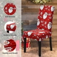 thumbnail image 3 of Juego de 4 sillas navideñas con decoración de Papá Noel, ideal para la familia, la cocina y el comedor., 3 of 5