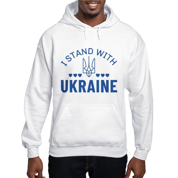 CafePress - I Stand With Ukraine Hooded Sweatshirt - Pullover Hoodie, Hooded Sweatshirt