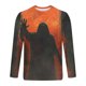thumbnail image 5 of Blusas y camisas de manga larga con cuello redondo para hombre, estilo casual, cuello redondo, manga larga, para Halloween, con estampado, de poliéster, 5 of 5