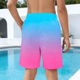 thumbnail image 5 of Fancifize Boys Summer Beach Sweat Shorts Casual Elastic Waist Wide Leg Short Pants Kids Vacation Tie Dye Shorts, 5 of 6