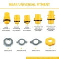thumbnail image 3 of 15 pcs Drip Free Funnel for Automotive Fluids, Spill Proof Funnel Kit for Coolant, Oil and More, Coolant funnel kit, 3 of 5