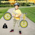 thumbnail image 2 of Spaco 12 Inch Balance Bike with Adjustable Seat and Rotatable Handlebar, Kids Bike, Green, 2 of 10