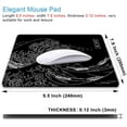 thumbnail image 6 of Japanese Great Wave Mouse Pad, Black Anime Gaming Mouse Pad, Kanagawa Mousepad, Non-Slip Rubber Base Computer Mice Pad for School Home Office, 9.5 x 7.9 Inch, 6 of 12