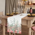 thumbnail image 2 of Table Runners 70 Inches Long Dress Scarves, Floral Leaves Farmhouse Coffee/Dining/Kitchen Table Decor, Holiday Table Runner, Summer Botanical Weeping Watercolor 13x70 Inch, 2 of 9