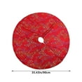 thumbnail image 3 of EWASWON Christmas Red Velvet Christmas Tree Skirt with Gold Foil - 35 Inch Large Tree Skirt for Christmas Party Decorations & Holiday Gift, 3 of 6