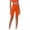 Orange, variant on aidice Biker Shorts Women Summer Slim Fitting High Waisted Belly Control Breathable Yoga Workout Shorts