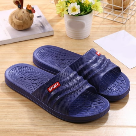 

Dyfzdhu Slippers For Men Couple Shoes Non Slip Open Toe Slippers Summer Home Bathroom Platform Slippers