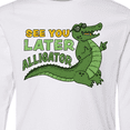 thumbnail image 4 of Inktastic See You Later Alligator with Black Sunglasses Long Sleeve Youth T-Shirt, 4 of 5