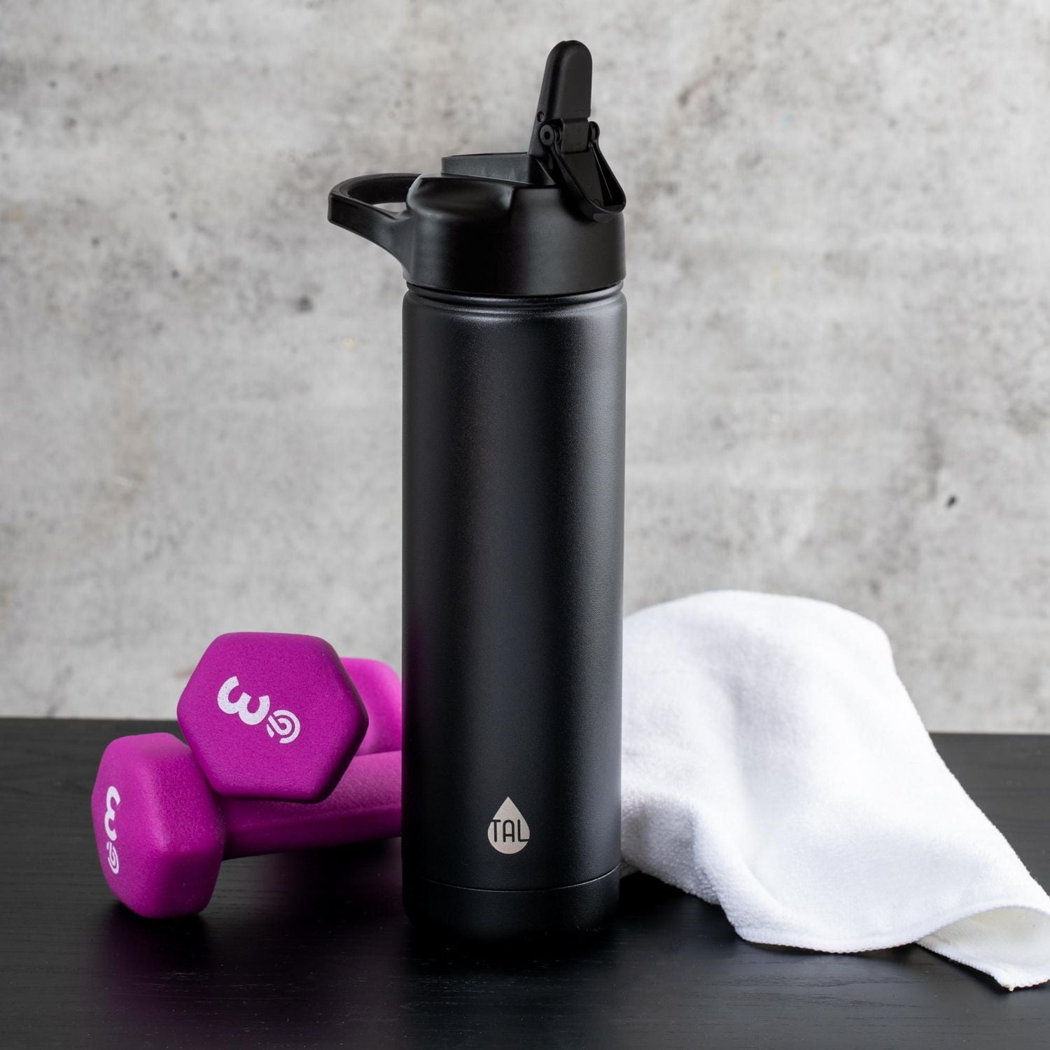 TAL Double Wall Insulated Stainless Steel Ranger Flip Tumbler, 26oz, Double wall stainless steel.