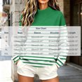 thumbnail image 4 of Yutgune Women's Striped Sweatshirt Long Sleeve Mock Neck Pullover Casual Relaxed Fit Top, 4 of 8