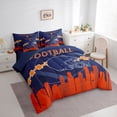 thumbnail image 2 of 7 Pcs Comforter Set Full Size,Football Bed in a Bag with Flat Sheet and Fitted Sheet and Adults,American Football Bedding Set with Pillowcase and Sham(Chicago), 2 of 5