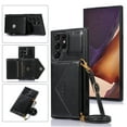 thumbnail image 1 of Galaxy S22 Ultra Case - TECH CIRCLE [with Removable Shoulder Strap] Protective Synthetic Leather Wallet Cover Case for Samsung Galaxy S22 Ultra (6.8 Inch) 2022 Release, Black, 1 of 5