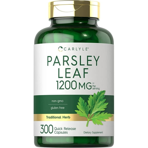 Parsley Leaf Extract 1200mg | 300 Capsules for Men and Women | by Carlyle