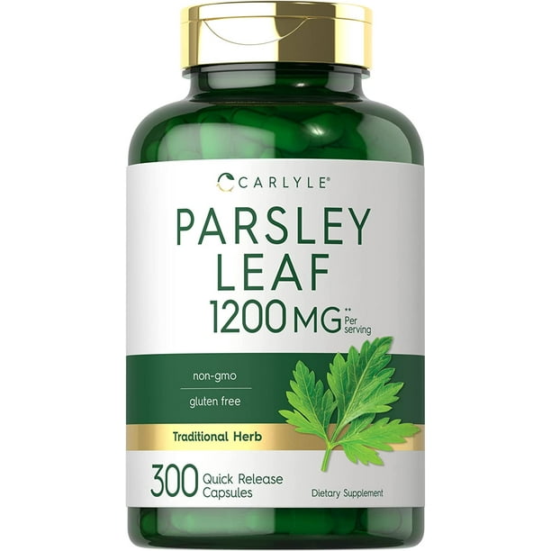 Parsley Leaf Extract 1200mg 300 Capsules by Carlyle