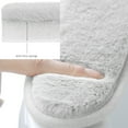 thumbnail image 6 of Hiroekza Toilet Seat Covers,Soft Warmer Toilet Seat Cushion Cover Thickened Toilet Seat Pad Two Piece Adhesive Rainproof Toilet Seat Cover Washable Toilet Seat Pad Reusable Clearance, 6 of 6