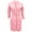 Pink, variant on Aboser Women's Long Blazers Ruched 3/4 Sleeve Jacket Solid Color Lapel Cardigan Button Office Work Blazer Plus Size Pocketed Woolen Coat