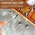 thumbnail image 4 of 18 Pcs Reusable Tiny Spoon 2.9 Inches 304 Stainless Steel Mini Spice Spoon with Ergonomic Handle for Seasoning Honey Coffee Dessert Cake, 4 of 10