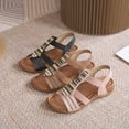 thumbnail image 5 of Retro Beaded Sandals Summer Women Fashion Comfortable Large Size Slippers Non-slip Flat Bottom Shoes, 5 of 6