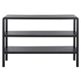 thumbnail image 2 of Safavieh Omara Modern 2 Shelf Wood Console Table, Black, 2 of 4