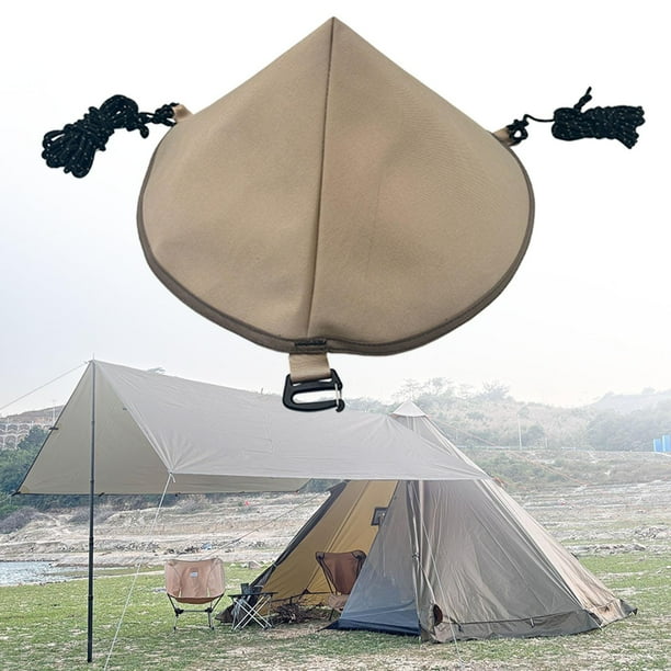 Tent Connect Hat Tarp Cape de conexión con Guy Ropes Adaptador de accesorios de carpas para Canopy Shelter Travel Senderismo Camping Outdoor