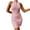 Pink, variant on Bigersell Bodycon Dresses for Women Fashion Soild Sheath Sleeveless Knee-Length Midi Club Dress Regular Ball Gown Dress Style 8563, Female Extra long Dresses M
