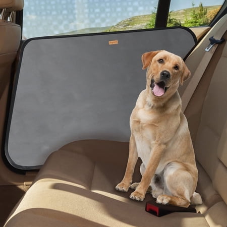Doglemi 2 Pack Dog Car Door Protector Car Door Covers For Dogs Anti-Scratching Waterproof Vehicle Door Cover Guard 600D Oxford Durable For Pet Travel Universal - Gray