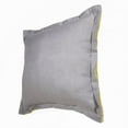 thumbnail image 3 of LR Home Estate Linen Poly Filled Pillow in Gray/Yellow, 20" x 20", 3 of 8