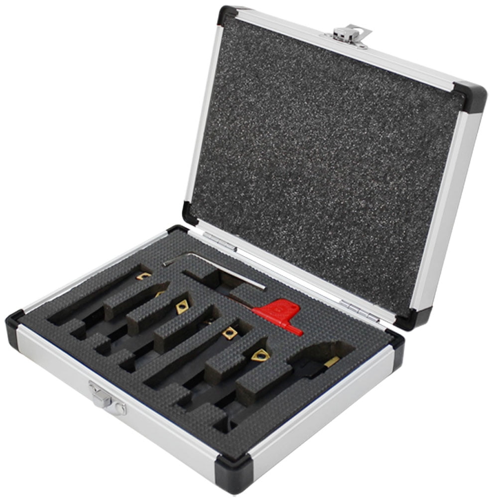 CNC, Metalworking & Manufacturing 1/2" Indexable Turning Tool 7pc Set