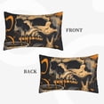 thumbnail image 2 of Naloa Grim Coffee Skull Pillowcase, Throw Pillowcase, Wrinkle-Free, Stain-Resistant with Hidden Zipper for Bedroom Sofa-20"x30", 2 of 6