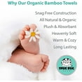 thumbnail image 7 of Organic Bamboo Baby Bath Towel -Soft Plush Baby Towels For Boys Or Girls -Large Hooded Towels For Baby Toddler -Ultra Absorbent Baby Towel With Hood 500gsm -Cute Bear Design Fits Newborn-5yr 36x36, 7 of 7