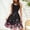 Multicolor(New)H, variant on PNTUTB Women's Summer Casual Fashion Print V Neck Sleeveless Comfortable Knee Length Waist Defining A Line Skirt
