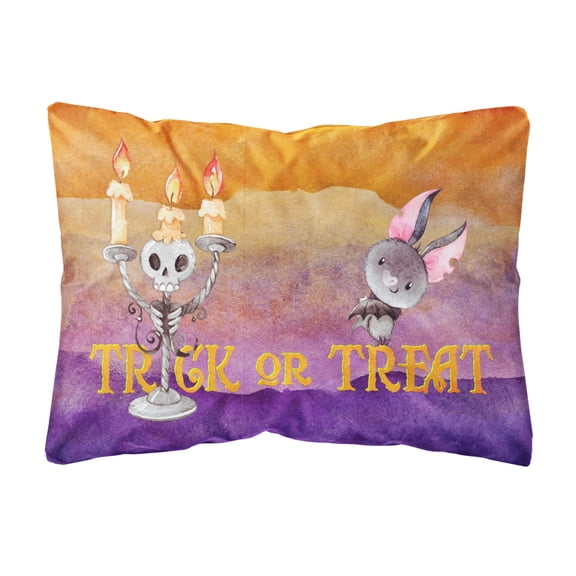 Halloween Trick or Treat Canvas Fabric Decorative Pillow