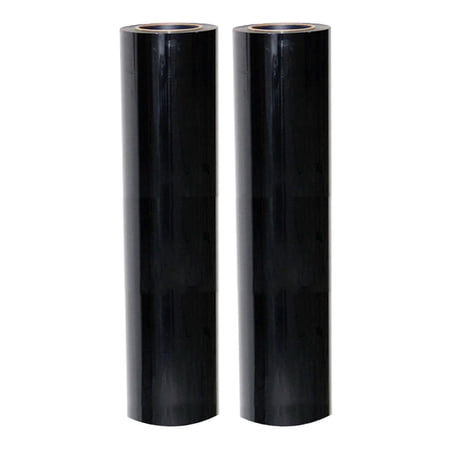 GUOOL 2x 1 package 1.1yd Black Transfer HTV Printing Lettering Sheets for Bags Paper